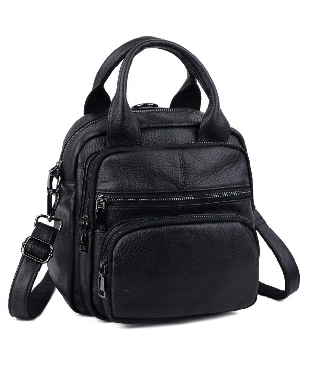 YALUXE Backpack Leather Rucksack Shoulder