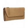 Snakeskin Metallic Leather Clutch Bag