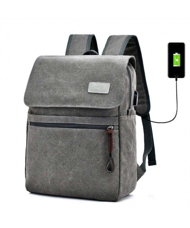 Minimalist Backpack Laptop Bag with USB Charging Port for Travel Work ...