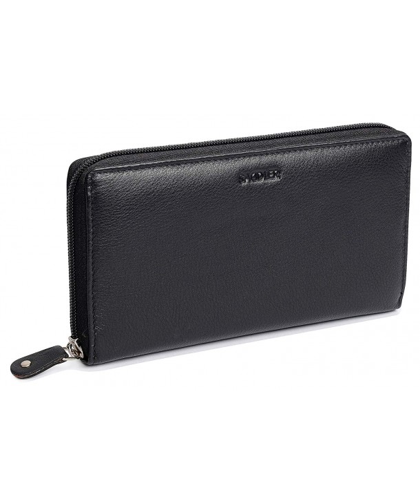 SADDLER Ladies Continental Black Wallet