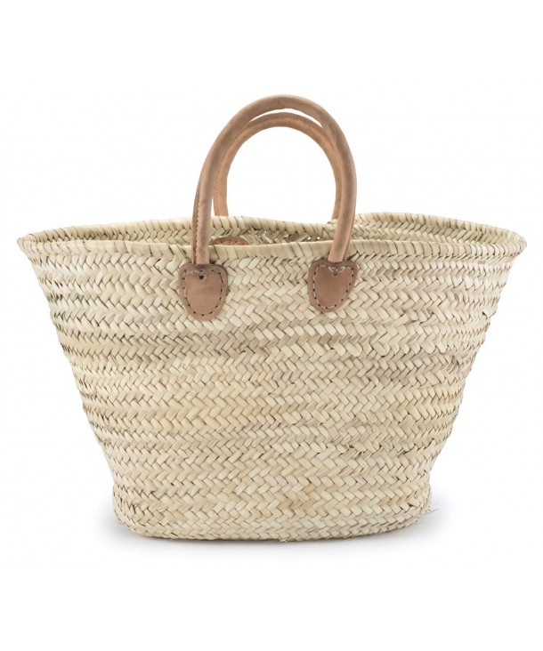 Moroccan Straw Shopper Leather Handles