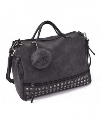 Motorcycle Studded Leather Handbag Satchel