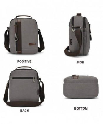 Canvas Men Messenger Bag Travel Tote School Crossbody Bag Shoulder Bag ...