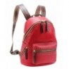 Leather Backpack Shoulder M6118 red