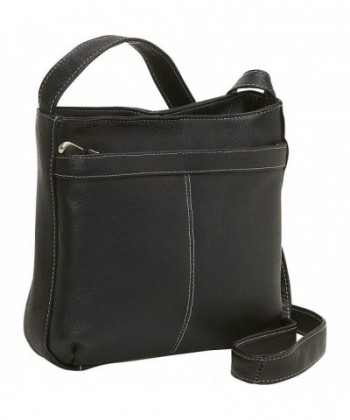 Donne Leather Shoulder Exterior Pocket