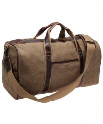 Weekender Leather Luggage i521 khaki