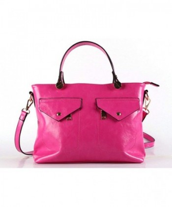 Zzfab Pockets Fashion Satchel Pink