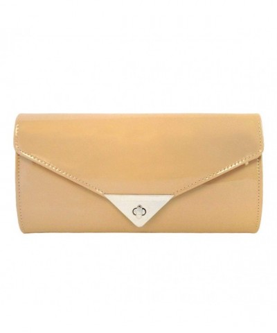 JNB Womens Patent Leather Clutch