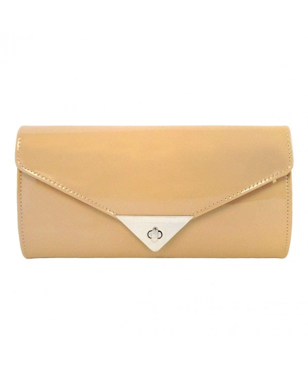 JNB Womens Patent Leather Clutch