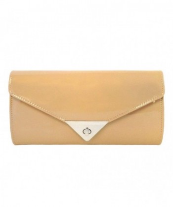 JNB Womens Patent Leather Clutch