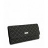 Rioni Signature Black Checkbook Wallet