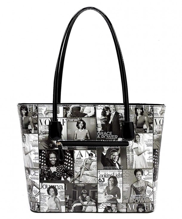 Glossy Magazine Cover Collage 3-in-1 Shopper Tote Bag Wallet Set ...
