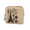 DZT1968 Canvas Square Eiffel Wallet