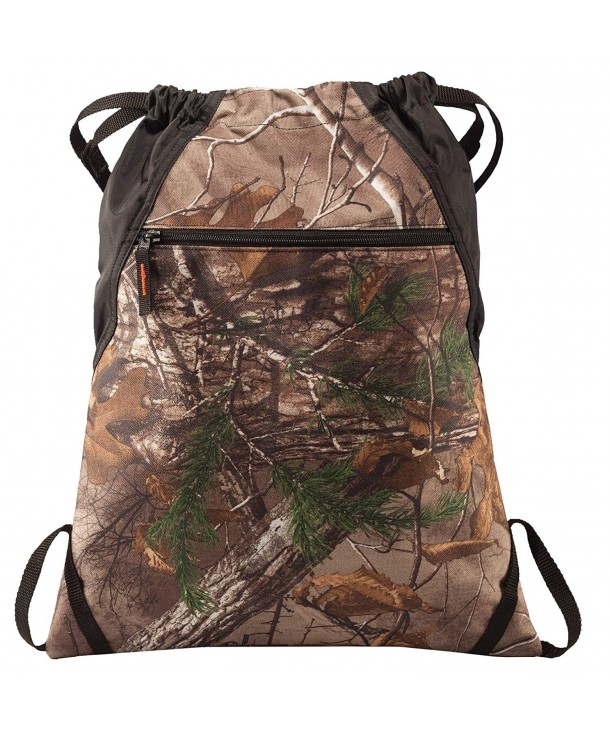 Drawstring Backpack Bag Camouflage Adjustable