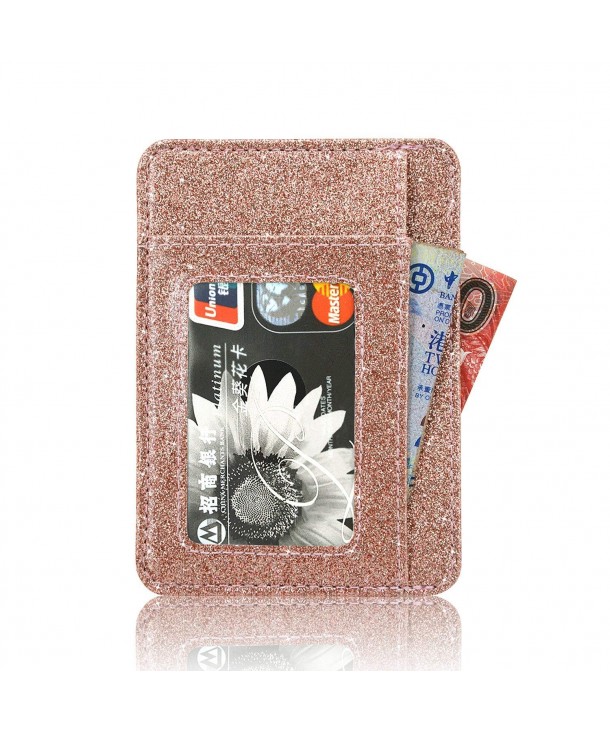 Pocket Minimalist Wallets Leather Blocking