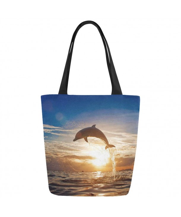 InterestPrint Beautiful Jumping Dolphin Shoulder