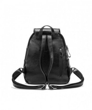 Genuine Leather Backpack for Women/Girls Schoolbag Casual Daypack ...