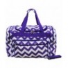 Purple Chevron Canvas Shoulder Duffle