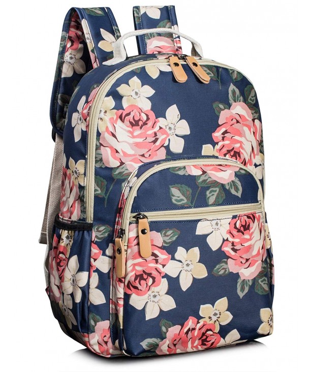 Leaper Floral Backpack Bookbag Satchel