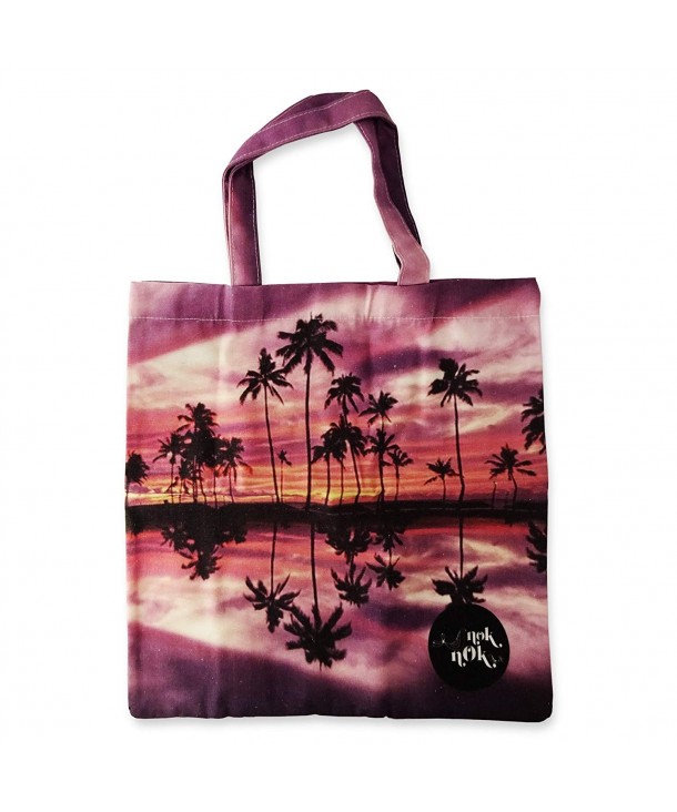 Canvas Tote Shopping Tress Print