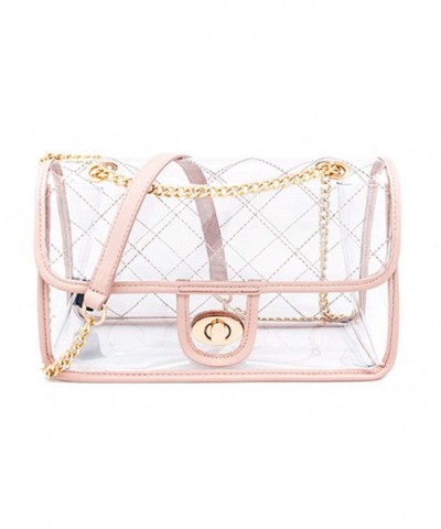 BYSUMMER Clear Quilted Crossbody Sholderbag