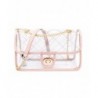 BYSUMMER Clear Quilted Crossbody Sholderbag
