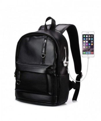 KISSUN Backpack Leather Charging Computer