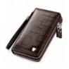 Clutch Handbag Leather Zipper Business