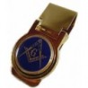 MASONIC GOLD PLATED MONEY CLIP