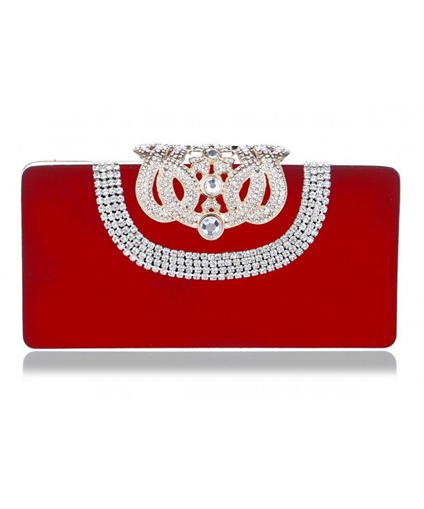 Afibi Clutch Purses Rhinestone Crystal