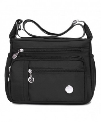 Shoulder Crossbody Messenger Waterproof Bag black