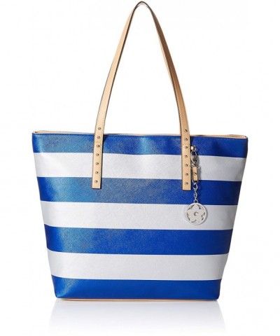 Bueno California Metallic Stripe Tote