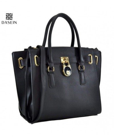 Dasein Designer Handbag Padlock Satchel