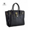 Dasein Designer Handbag Padlock Satchel