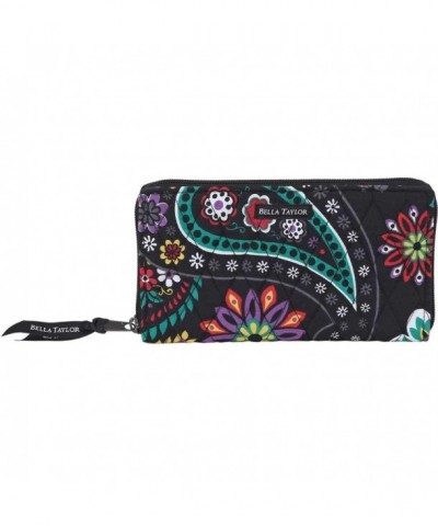 Quilted Purse Handbag Wallet Purple