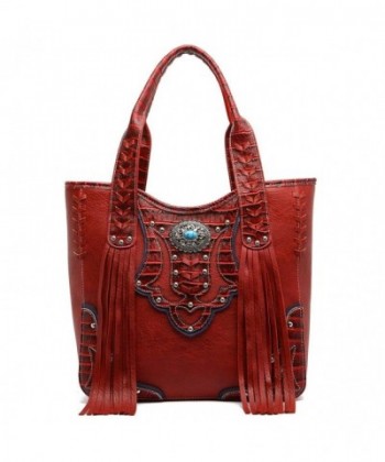 Western Handbag Embossed Concealed Shoulder