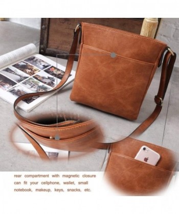 Women's Small Front Flap Solid Crossbody Purse Shoulder Bag Travel ...