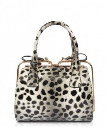 Coco Patent Leopard Print Satchel