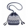 Womens Drawstring Bucket Crossbody leather x