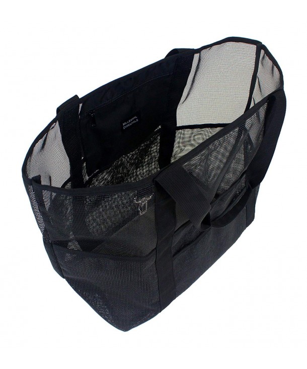 Zipper Quality Durable Multi Purpose Pockets - Black with Black Handles ...