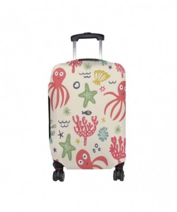 Octopus Starfish Seaweed Suitcase Protector