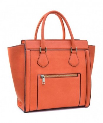 Dasein Handbags Satchel Leather Luggage