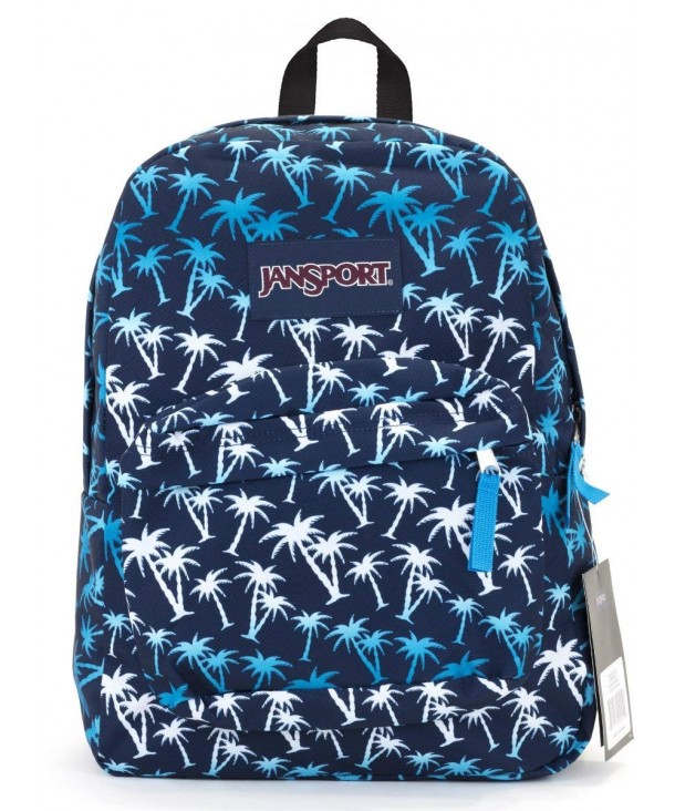 Jansport Superbreak Backpack blue palms