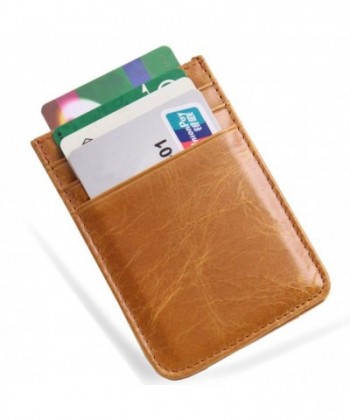 Genuine Cowhide Leather Blocking Minimalist