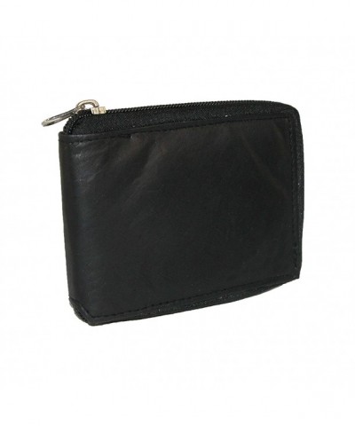 CTM Leather Around Wallet Black