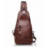 Leather Shoulder Backpack Headphone Outdoor