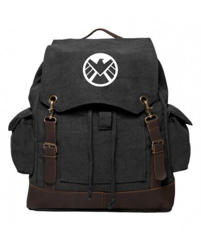 Agents Shield Rucksack Backpack Leather