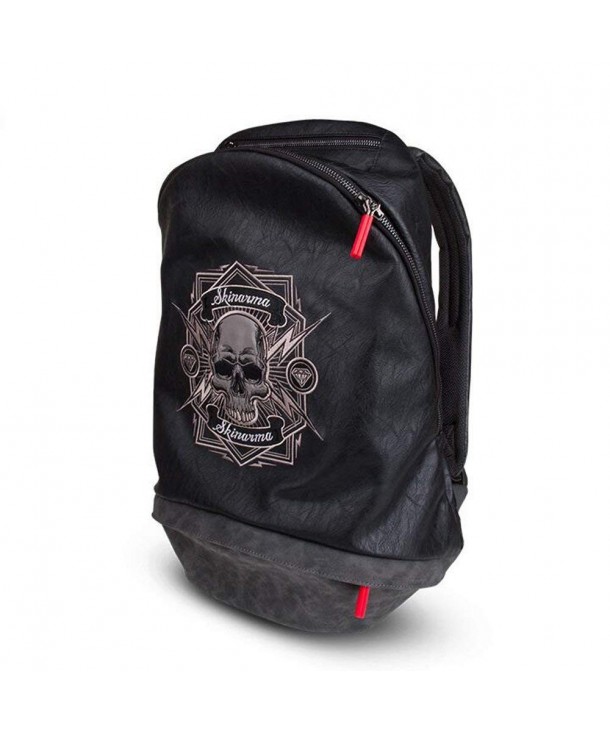Leather Backpack Embroidery Waterproof Lightweight