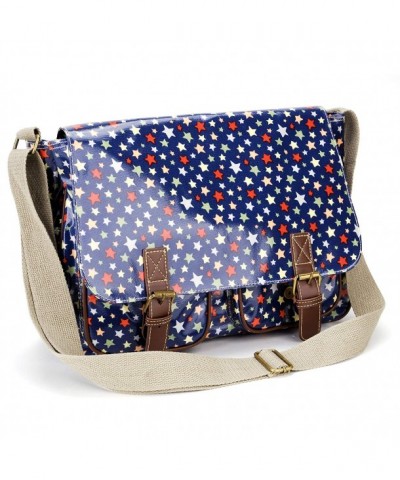 Anladia Oilcloth Satchel Messenger Handbag