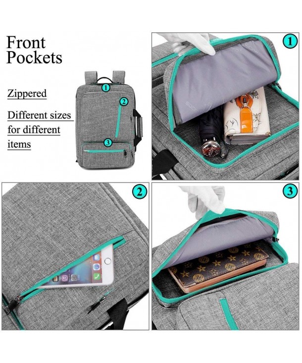 Backpack Shoulder Knapsack Grey Green - Grey - Green - CK12MYGV3OY
